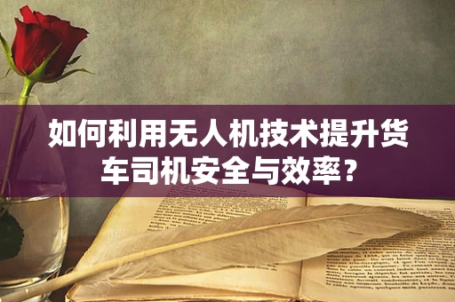 如何利用无人机技术提升货车司机安全与效率？