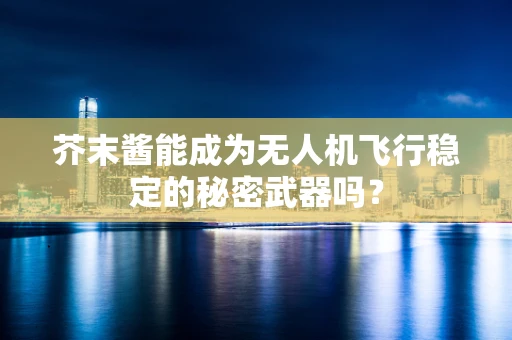 芥末酱能成为无人机飞行稳定的秘密武器吗？