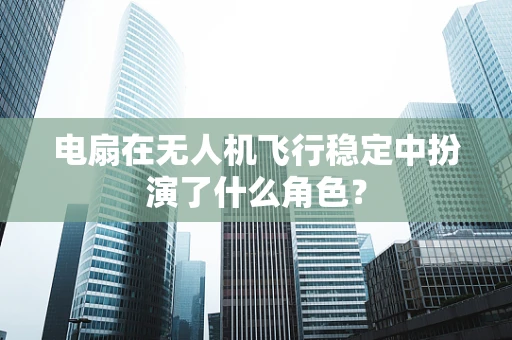 电扇在无人机飞行稳定中扮演了什么角色？
