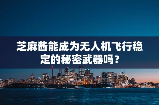 芝麻酱能成为无人机飞行稳定的秘密武器吗？