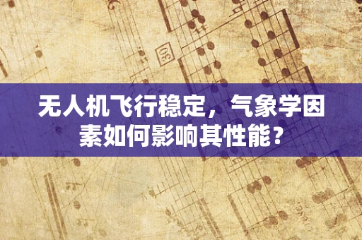 无人机飞行稳定，气象学因素如何影响其性能？