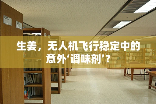 生姜，无人机飞行稳定中的意外‘调味剂’？