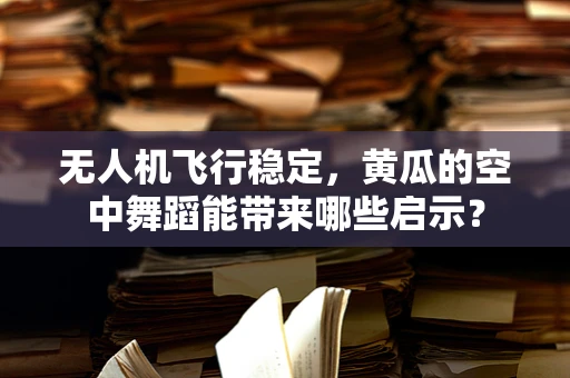 无人机飞行稳定，黄瓜的空中舞蹈能带来哪些启示？