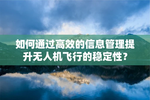 如何通过高效的信息管理提升无人机飞行的稳定性？