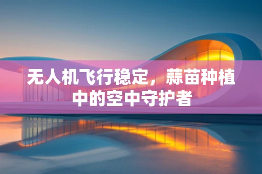 无人机飞行稳定，蒜苗种植中的空中守护者