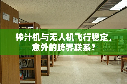 榨汁机与无人机飞行稳定，意外的跨界联系？