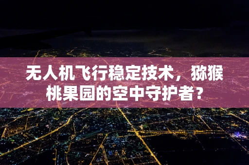 无人机飞行稳定技术，猕猴桃果园的空中守护者？