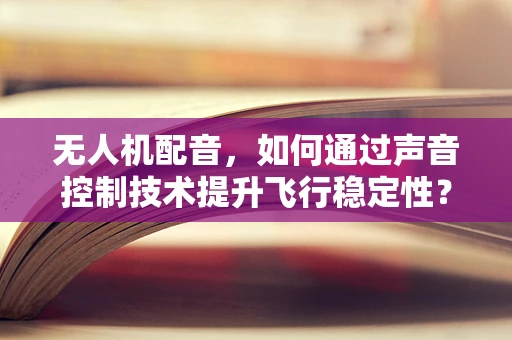 无人机配音，如何通过声音控制技术提升飞行稳定性？