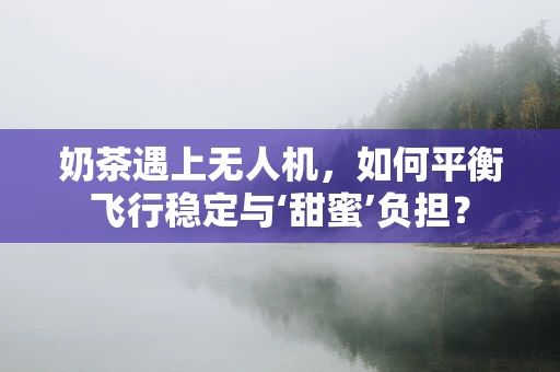 奶茶遇上无人机，如何平衡飞行稳定与‘甜蜜’负担？