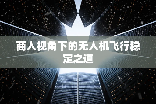 商人视角下的无人机飞行稳定之道