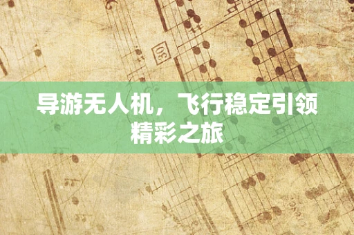 导游无人机，飞行稳定引领精彩之旅