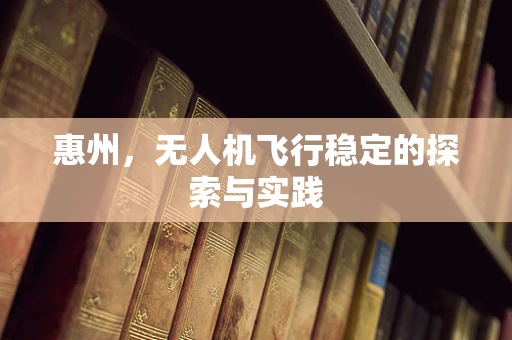惠州，无人机飞行稳定的探索与实践