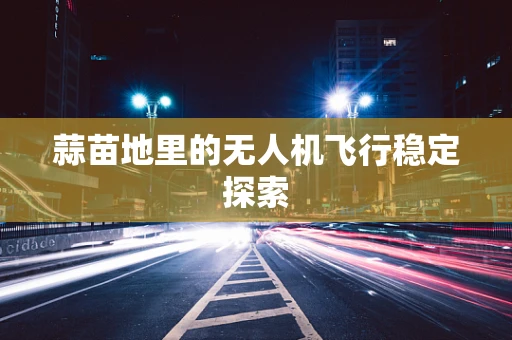 蒜苗地里的无人机飞行稳定探索