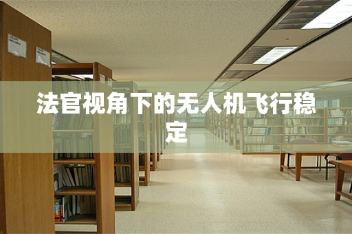 法官视角下的无人机飞行稳定