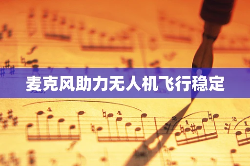 麦克风助力无人机飞行稳定