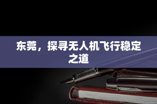 东莞，探寻无人机飞行稳定之道