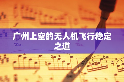 广州上空的无人机飞行稳定之道