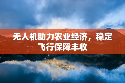 无人机助力农业经济，稳定飞行保障丰收