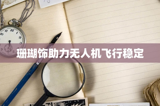 珊瑚饰助力无人机飞行稳定