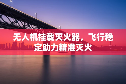 无人机挂载灭火器，飞行稳定助力精准灭火