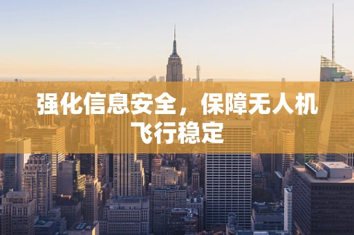 强化信息安全，保障无人机飞行稳定