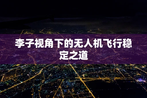 李子视角下的无人机飞行稳定之道