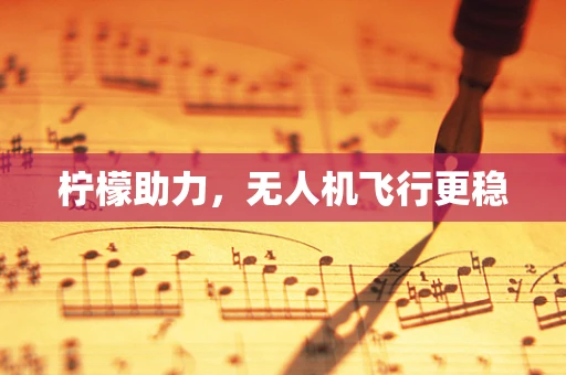 柠檬助力，无人机飞行更稳