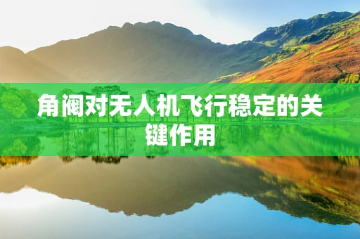 角阀对无人机飞行稳定的关键作用