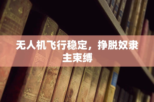 无人机飞行稳定，挣脱奴隶主束缚
