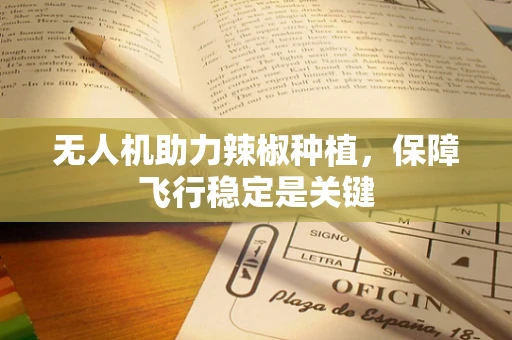 无人机助力辣椒种植，保障飞行稳定是关键