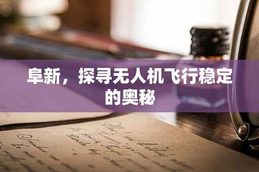 阜新，探寻无人机飞行稳定的奥秘