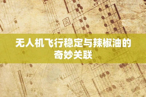 无人机飞行稳定与辣椒油的奇妙关联