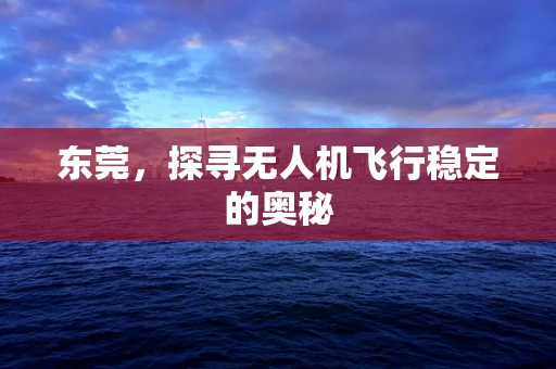 东莞，探寻无人机飞行稳定的奥秘