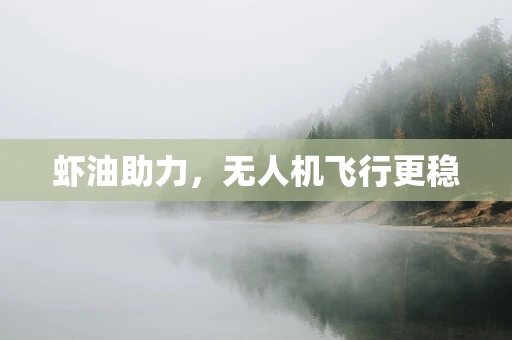 虾油助力，无人机飞行更稳