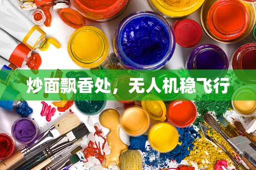 炒面飘香处，无人机稳飞行