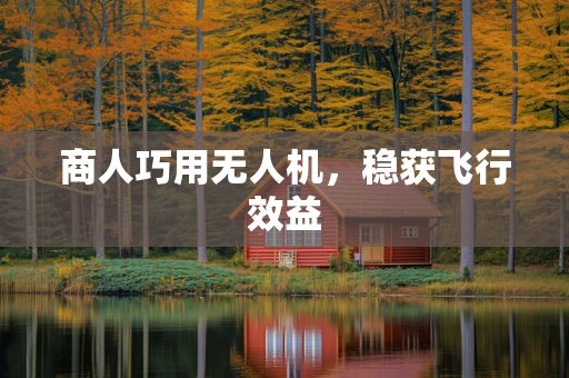 商人巧用无人机，稳获飞行效益