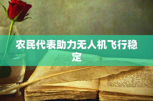 农民代表助力无人机飞行稳定