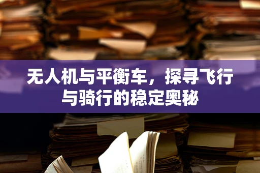 无人机与平衡车，探寻飞行与骑行的稳定奥秘