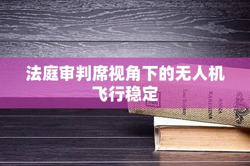 法庭审判席视角下的无人机飞行稳定