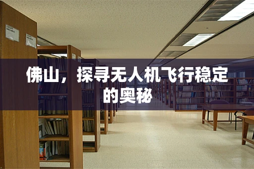 佛山，探寻无人机飞行稳定的奥秘
