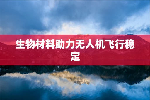 生物材料助力无人机飞行稳定