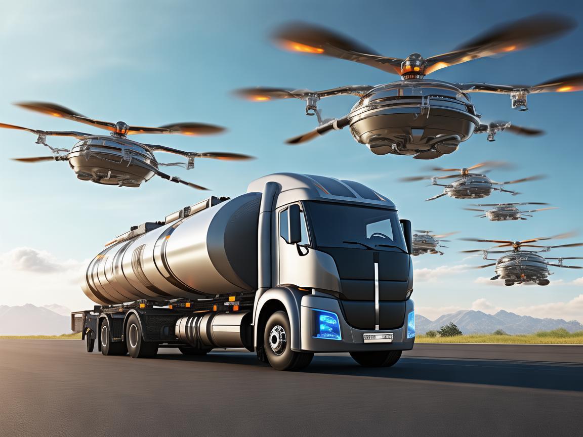 保障易燃液体罐式运输车周边无人机飞行稳定