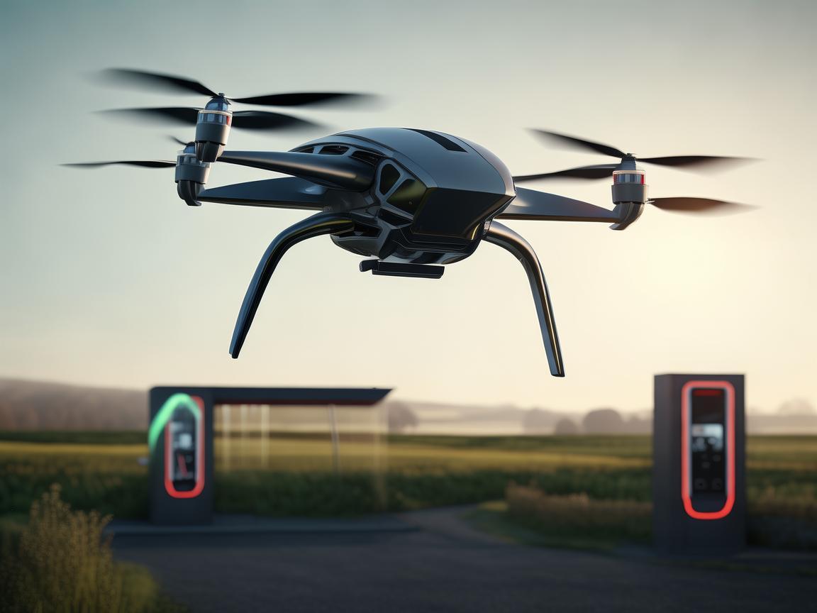 无人机飞行稳定与电动汽车充电站