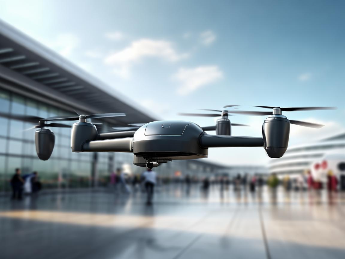 登机口旁的无人机飞行稳定保障