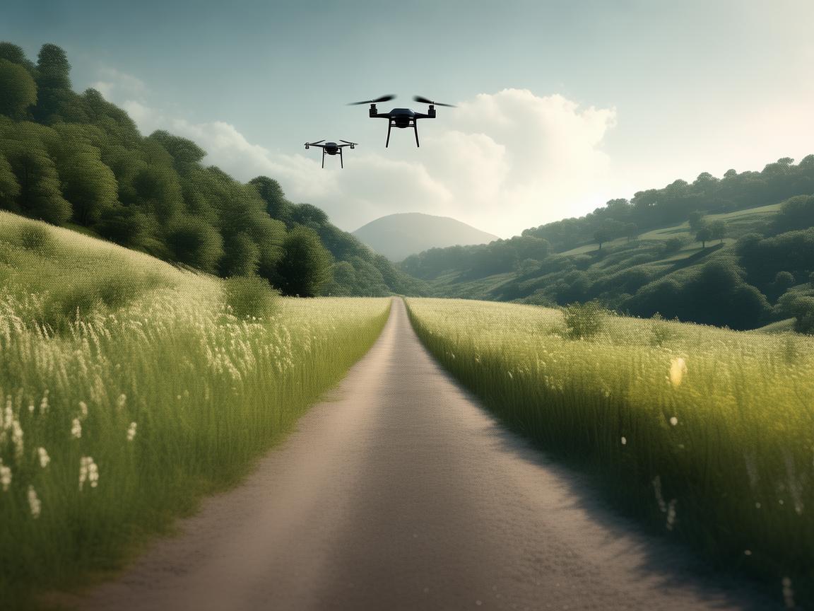 乡道之上,无人机飞行稳定探秘