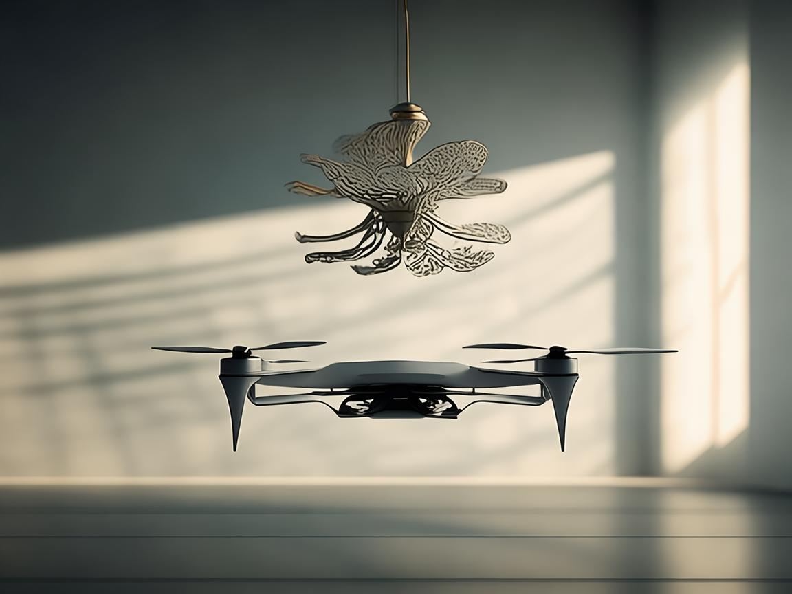 落地扇助力无人机飞行稳定