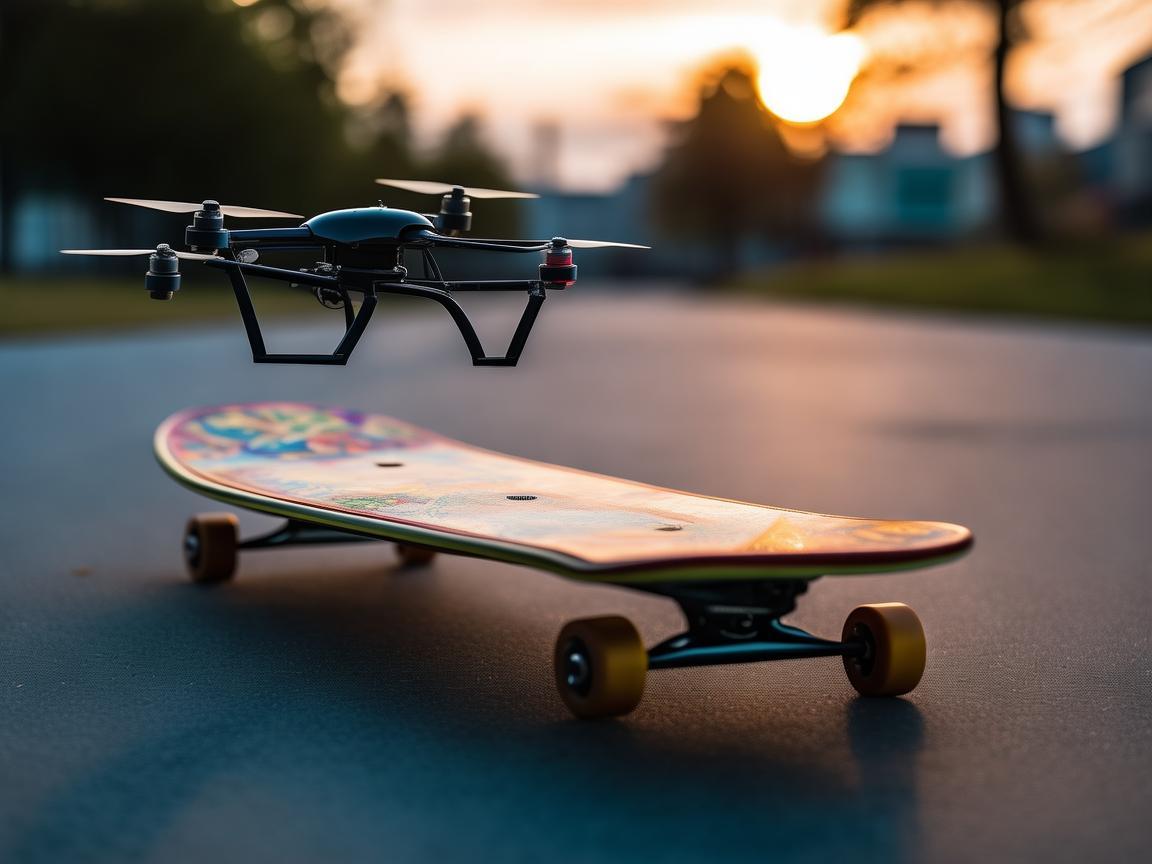 滑板与无人机,共筑飞行稳定之梦