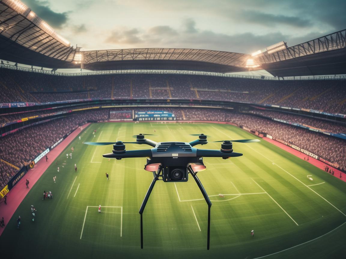 无人机助力足球赛事飞行稳定