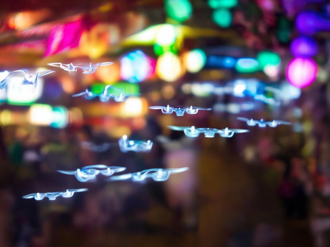 夜市灯光秀中的无人机飞行稳定之道