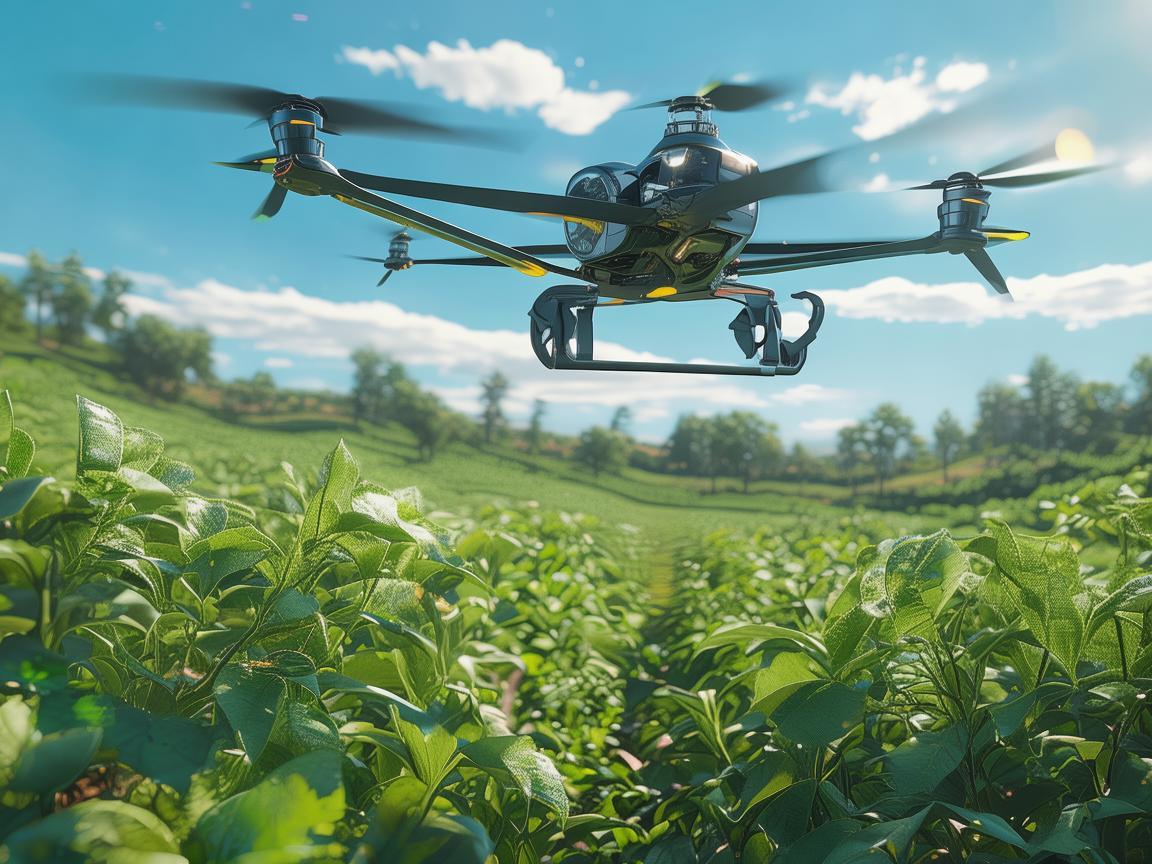 无人机助力红薯田精准巡检，守护飞行稳定与作物健康